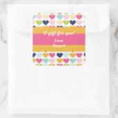 Hot-roze en Oranje aangepaste Sticker op zaterdag (Tas)