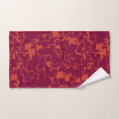Hot-roze en Oranje Abstract Bad Handdoek (Handdoek)