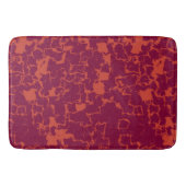 Hot-roze en Oranje Abstract Badmat (Voorkant)