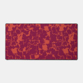 Hot-roze en Oranje Abstract Bureaumat (Voorkant)
