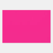 Hot-roze en Oranje bloemen Inpakpapier Vel (Voorkant 3)