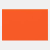 Hot-roze en Oranje bloemen Inpakpapier Vel (Voorkant 2)