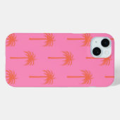 Hot Roze en Oranje Palm Tree Telefoon Case (Achterkant (horizontaal))