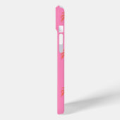 Hot Roze en Oranje Palm Tree Telefoon Case (Achterkant / Links)