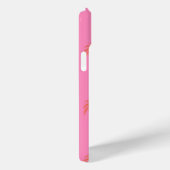 Hot Roze en Oranje Palm Tree Telefoon Case (Achterkant / Rechts)