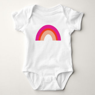Hot-roze en Oranje regenboogpak Romper