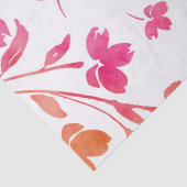 Hot-roze en Oranje Waterverf ventilatorstenen Tissuepapier (Detail)