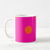 Hot-roze en Oranje Yin Yang Koffiemok (Links)