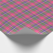 Hot-roze en Paarse  spelden Cadeaupapier (Hoek)