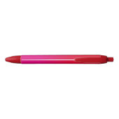 Hot-roze en Red Ombre Heart Handtekening Zwarte Inkt Pen (Achterkant)