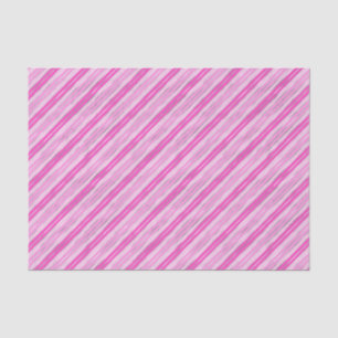 Hot-roze en Silver Stripes Tissuepapier