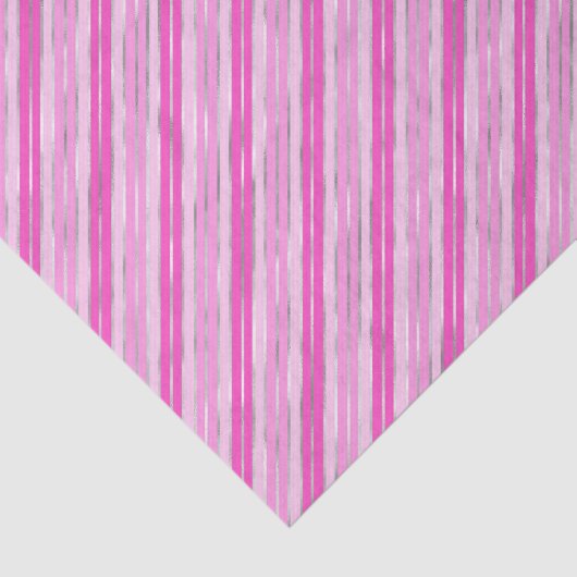Hot-roze en Silver Stripes Tissuepapier (Detail)