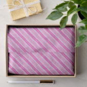 Hot-roze en Silver Stripes Tissuepapier (Geschenk)