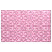 Hot-roze en White Ikat Pattern Stof (Fat Quarter)