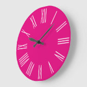 Hot-roze en White Roman numerieke tekens Grote Klok (Hoek)