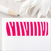 Hot-roze en White-Zebra afdrukken Etiket (Insitu)