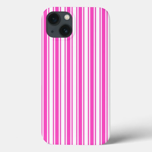 Hot-roze en wit snoep strepen Hoesje-Mate iPhone Case-Mate iPhone Case (Achterkant)