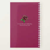 Hot roze en witte harten planner (Achterkant)