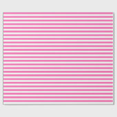 Hot-roze en witte strepen cadeaupapier (Vlak)