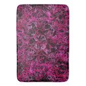 Hot-roze en zwart badmat (Voorkant Verticaal)