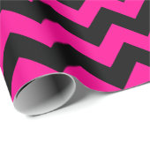 Hot-roze en zwart groots papier voor het oppakken  (Rol Hoek)