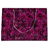 Hot-roze en zwart large cadeautasje (Voorkant)