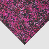 Hot-roze en zwart tissuepapier (Detail)