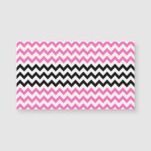 Hot-roze en zwarte Chevron van Shirley Taylor (Voorkant)