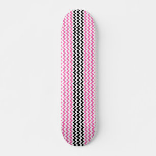 Hot-roze en zwarte Chevron van Shirley Taylor Skateboard