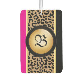 Hot-roze en zwarte luipaard — Dierafdrukken | Mono Luchtverfrisser (Achterkant)