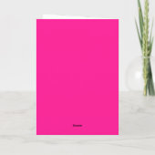 Hot Roze Engel Postzegel Kerstmis Feestdagen Kaart (Achterkant)