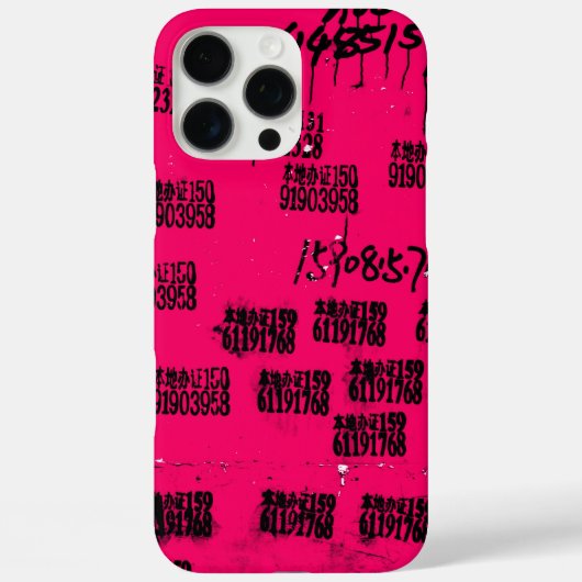 Hot-roze Exotic Hip One-of-a-kind Case-Mate iPhone Case (Achterkant)
