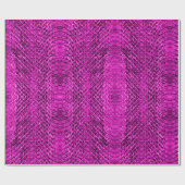 Hot-roze, exotische viper Snakeskin Cadeaupapier (Vlak)