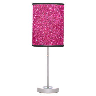 Hot-roze faux Glitter Table Lamp