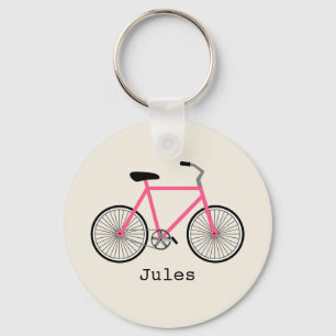 Hot-roze fietsenwiel-Sleutelhanger Sleutelhanger
