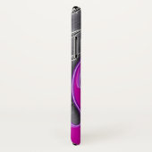 Hot Roze flames Hot Rod Diamondplate Case-Mate iPhone Case (Achterkant / rechts)