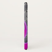 Hot Roze flames Hot Rod Diamondplate Case-Mate iPhone Case (Achterkant/links)