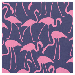 Hot roze flamingo's stof