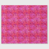 Hot-Roze Floral-wrappingpapier Cadeaupapier (Vlak)