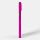 Hot-roze Folie monogram handtekening Case-Mate iPhone Case (Achterkant / Rechts)