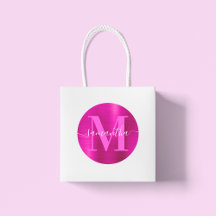 Hot-roze Folie monogram handtekening