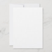 Hot-Roze Franse Anemone Bridal Shower-uitnodiging Kaart (Achterkant)