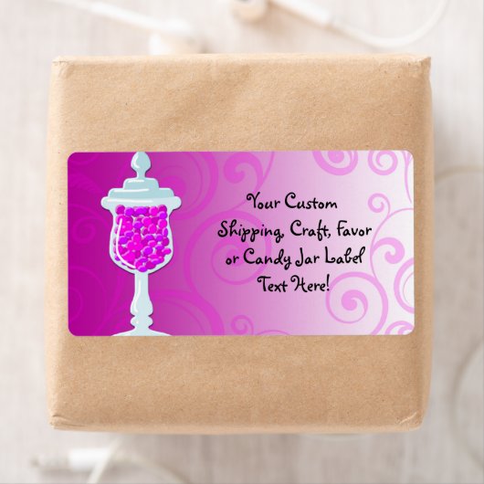 Hot-roze Fuchsia Snoep Buffet Etiket (Insitu)