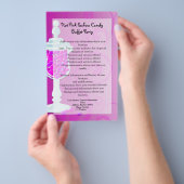 Hot-roze Fuchsia Snoep Buffet Flyer (Hand)