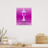 Hot-roze Fuchsia Snoep Buffet Poster (Keuken)