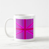 Hot-roze Fuchsia Union Jack Decor Koffiemok (Links)