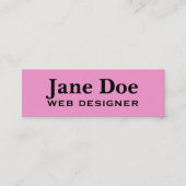 Hot-roze Fuchsia-Visitekaartjes voor aanpassing Mini Visitekaartje (Voorkant)