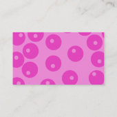 Hot-Roze Funky Retro Pattern. Visitekaartje (Achterkant)
