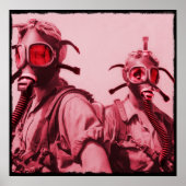 Hot-roze gasmaskers poster (Voorkant)