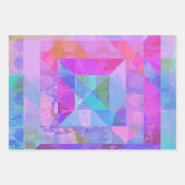 Hot roze gemengde media set van inpakpapier (Voorkant 3)